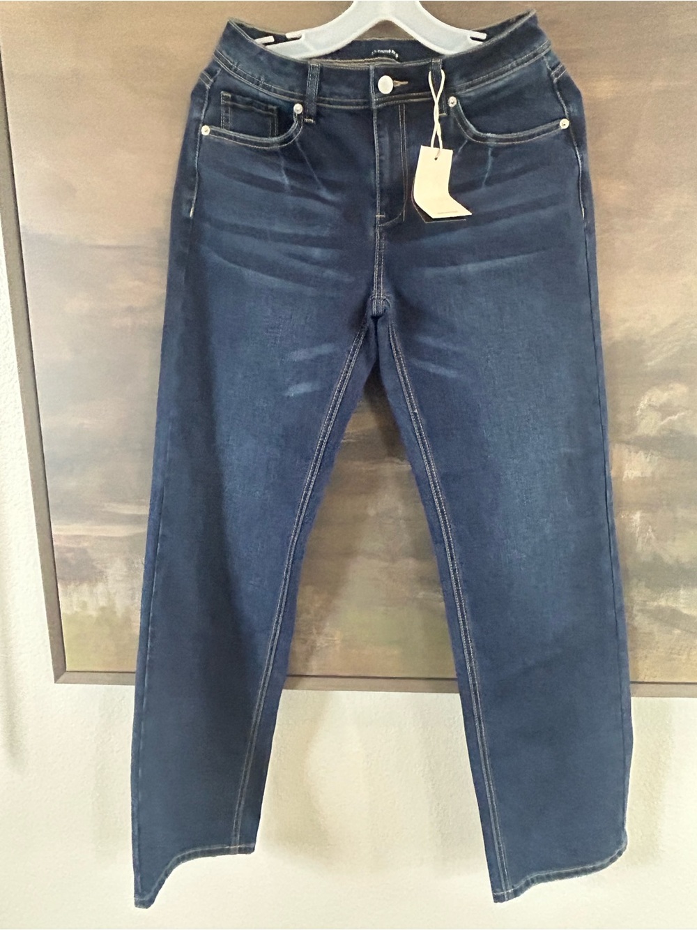 NWT Flamingals Classic High-Rise Dark Blue Women's Jeans